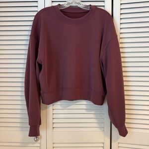 Lululemon softstreme perfectly oversized cropped crew